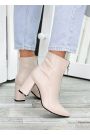 Ботинки ботильоны женские кожаные пудра Ванесса 7219-28