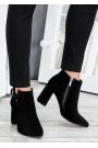 Ботинки ботильоны женские замша черные Sollo 7760-28