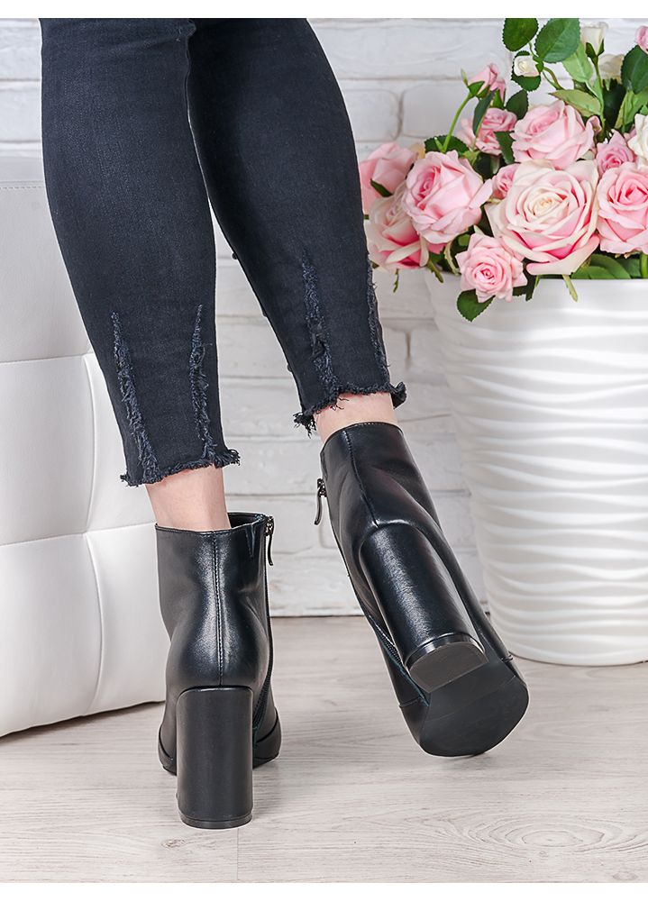 Ботинки ботильоны женские кожа черные Беатриса 7536-28