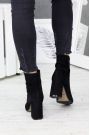 Черевики ботильйони жіночі замша чорні Ванесса 7218-28