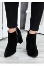Ботинки ботильоны женские замша черные Sollo 7760-28