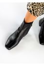 Ботинки ботильоны женские кожаные черные 7917-28