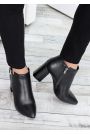 Ботинки ботильоны женские кожаные черные Sollo 7759-28 Ботинки ботильоны женские кожаные черные Sollo 7759-28