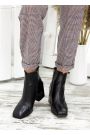 Черевики ботильйони жіночі шкіра чорні Diamont 7674-28