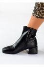 Ботинки ботильоны женские кожаные черные 7917-28