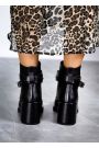 Черевики ботильйони жіночі шкіряні чорні Злата 8035-28