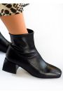 Ботинки ботильоны женские кожаные черные 7917-28