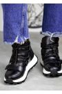 Ботинки женские кожаные черные SPORT 8080-28