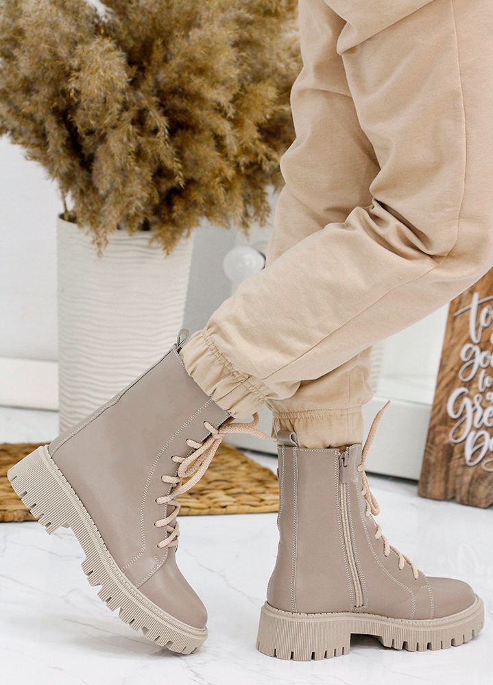 Черевики берці жіночі шкіряні мокко 7873-28