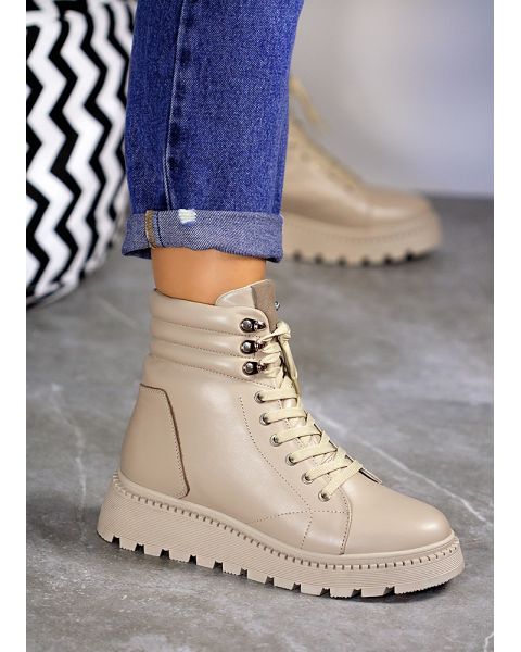 Черевики жіночі шкіряні мокко ROCK 8057-28