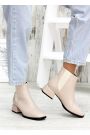 Черевики челсі жіночі шкіряні бежеві 7594-28