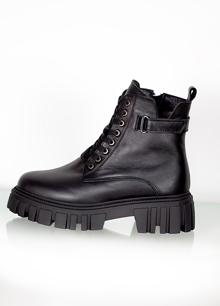 Черевики жіночі шкіряні чорні 8056-28