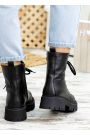 Черевики берці жіночі шкіряні чорні 7822-28