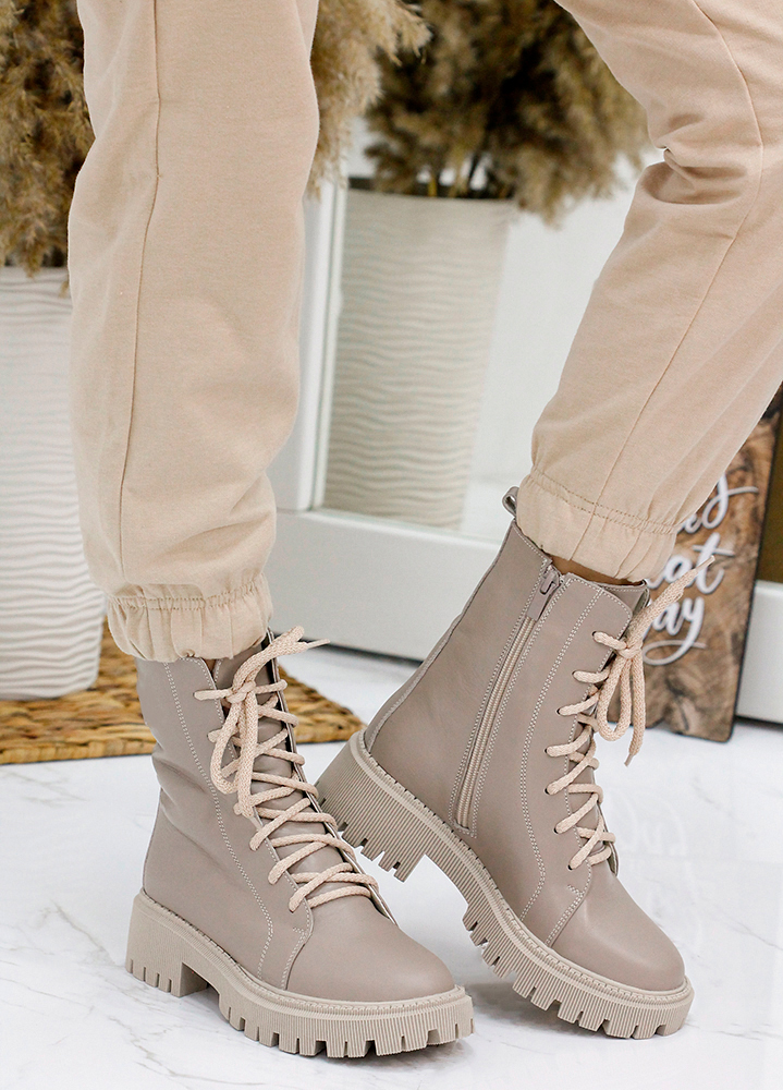 Черевики берці жіночі шкіряні мокко 7873-28