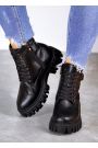 Черевики жіночі шкіряні чорні 8056-28
