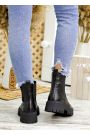 Черевики Челсі жіночі шкіряні чорні 7801-28