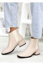 Черевики челсі жіночі шкіряні бежеві 7594-28