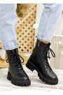 Черевики берці жіночі шкіряні чорні 7822-28