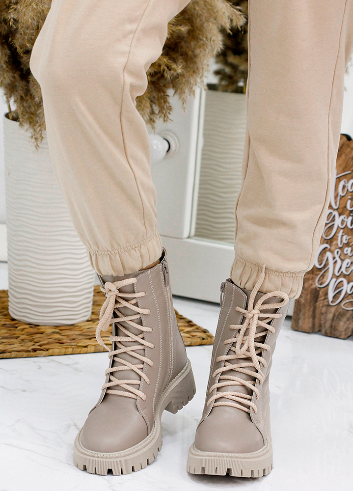 Черевики берці жіночі шкіряні мокко 7873-28