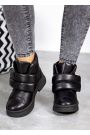 Ботинки женские кожаные черные 8076-28