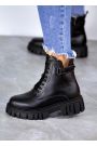 Черевики жіночі шкіряні чорні 8056-28