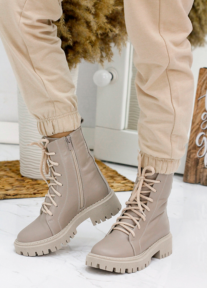 Черевики берці жіночі шкіряні мокко 7873-28