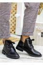 Черевики короткі жіночі шкіряні чорні 7795-28