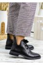 Черевики короткі жіночі шкіряні чорні 7795-28