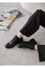 Черевики короткі жіночі шкіряні чорні 8444-28