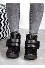 Ботинки женские кожаные черные 8076-28