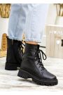 Черевики берці жіночі шкіряні чорні 7822-28