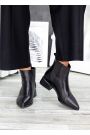 Черевики жіночі шкіра чорні з гострим носком 7508-28