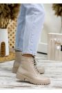 Черевики берці жіночі шкіряні бежеві 7804-28
