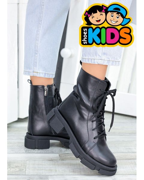 Берцы для подростка кожа 7892-28