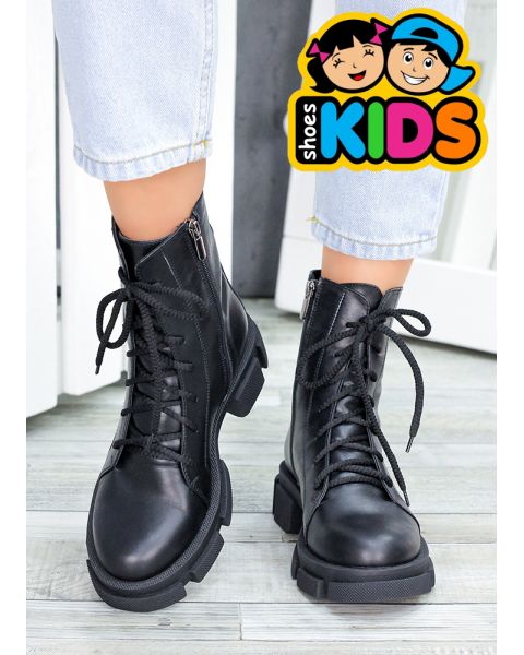 Берцы для подростка кожа 7892-28