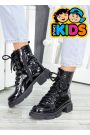 Берцы для подростка лак-кожа 7891-28