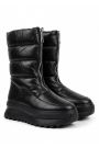 Черевики дутики зимові жіночі шкіряні чорні 8059-28