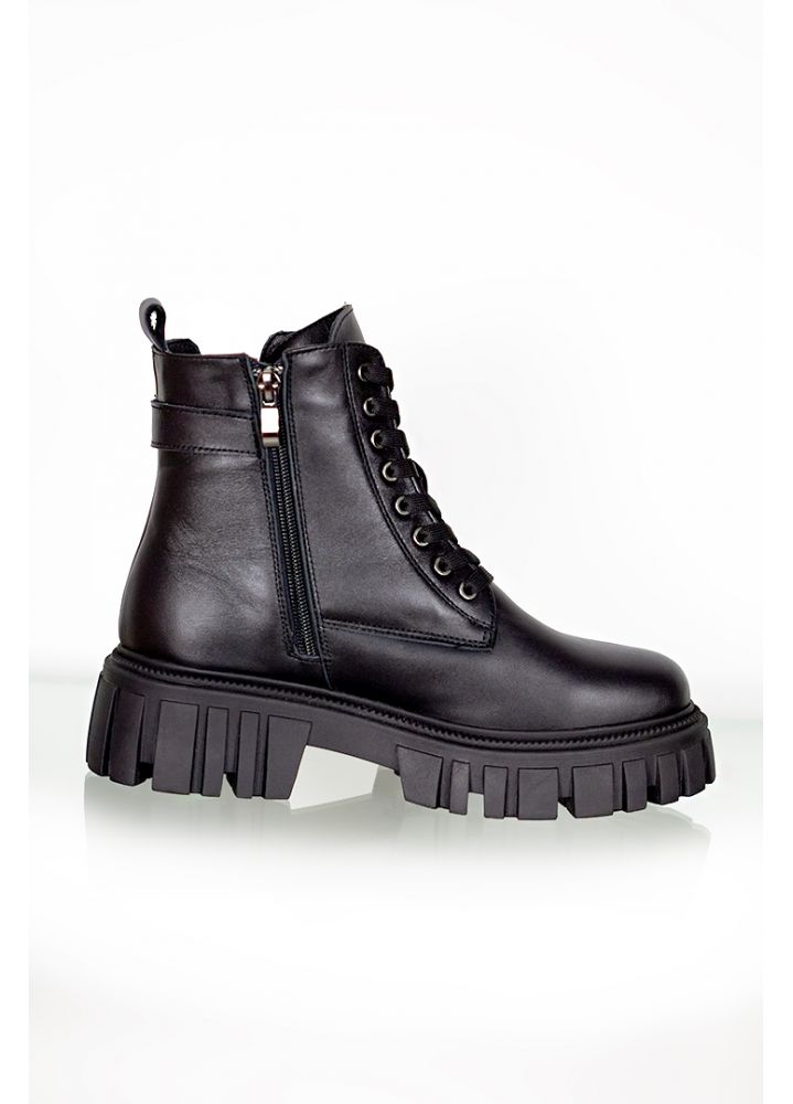 Черевики жіночі шкіряні чорні 8056-28