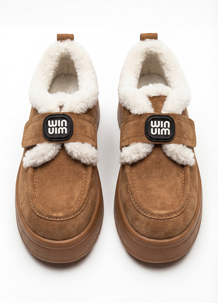 Черевики зимові сноубутси жіночі замшеві руді 8578-28