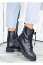 Ботинки берцы женские кожаные черные 7454-28