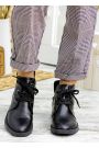 Черевики короткі жіночі шкіряні чорні 7795-28