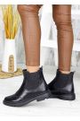 Черевики Челсі жіночі шкіряні чорні 7562-28