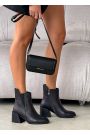 Черевики ботильйони жіночі шкіряні чорні Челсі 8249-28