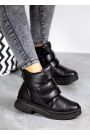 Ботинки женские кожаные черные 8076-28