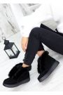 Черевики короткі жіночі замша чорні LORO 7551-28