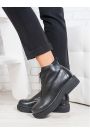Черевики жіночі шкіряні чорні Ameno 6697-28