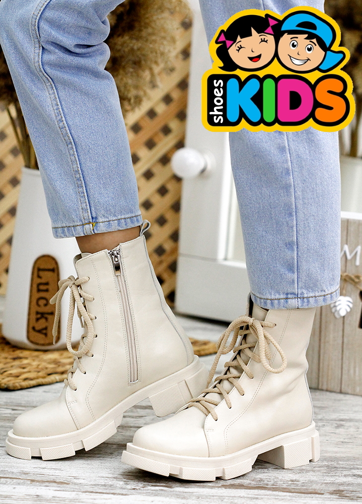 Берцы для подростка кожа 7890-28