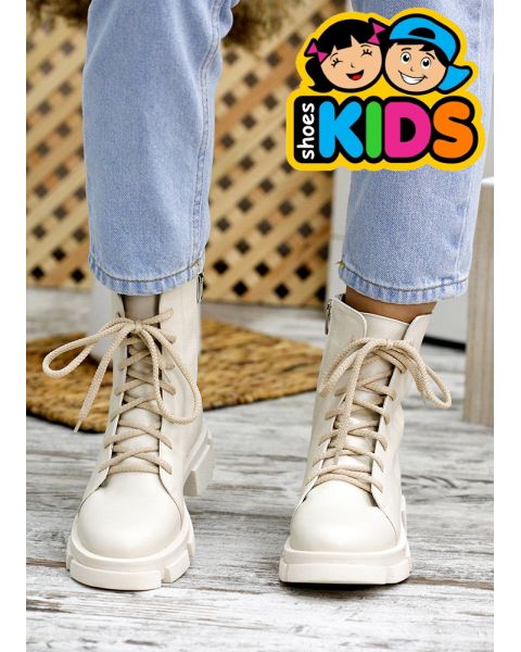 Берцы для подростка кожа 7890-28