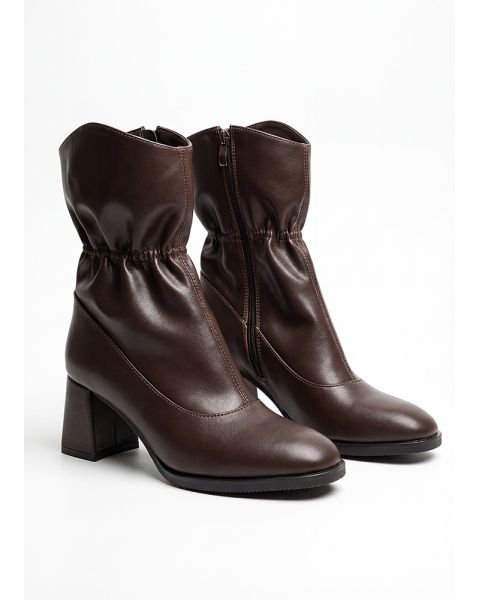 Черевики ботильйони жіночі шкіряні brown 8588-28