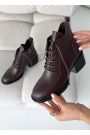 Черевики ботильйони жіночі шкіряні brown Lolita 8546-28